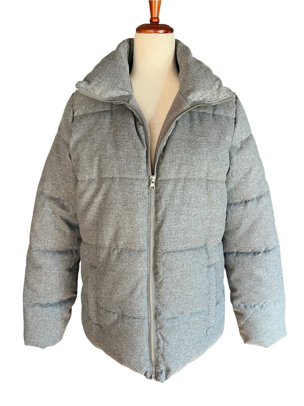 Old Navy women’s Gray Puffer Jacket Insulated Coat